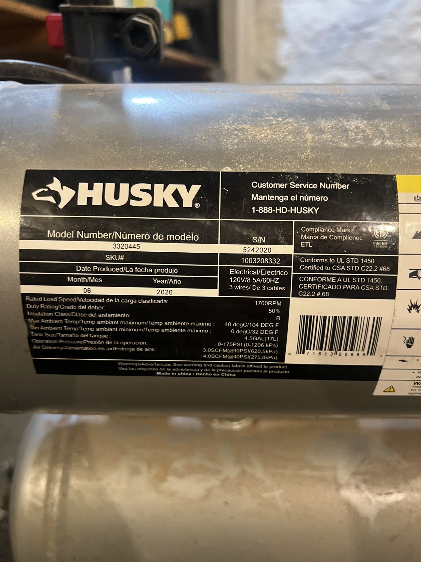 Husky Air Compressor