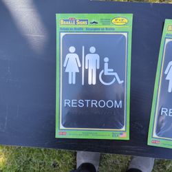Braille Restroom Sign