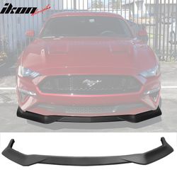 Fits 2018-2023  Ford Mustang GT R Spec Style Unpainted PP Front Bumper Lip Splitter