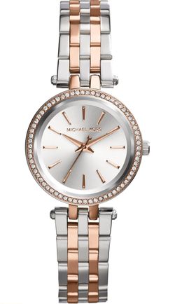 MK3298 Michael Kors Darci Women's Watch, Stainless Steel and Pavé Crystal Watch for Women
