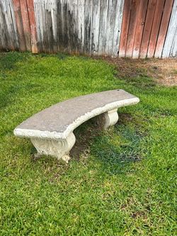 Concrete bench
