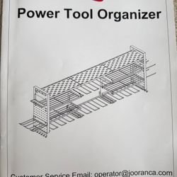 Heavy Duty Metal Tool Organizer Shelf – Garage / Workshop