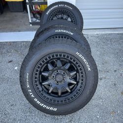 17” Black Rhino Wheels And All Terrain Tires