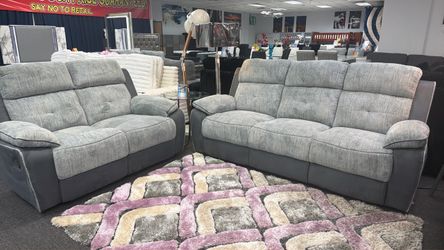Grey Two Piece Sofa&Loveseat $999