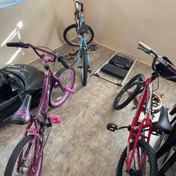 Three bicycles