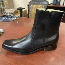 Botines de piel con cierre para hombre