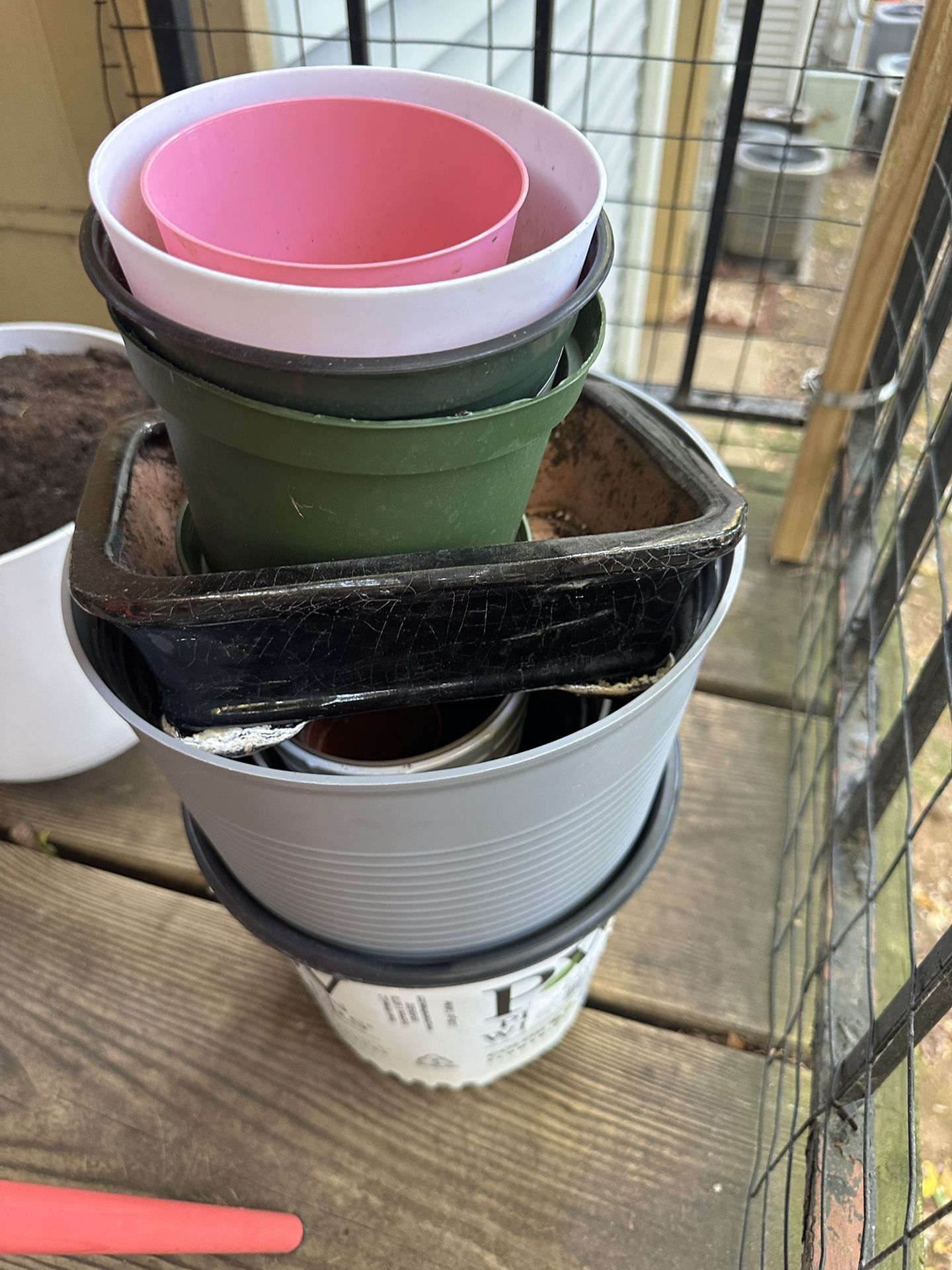 Free: 11-12 Flower Pots