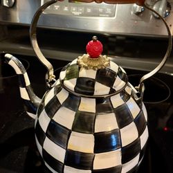 MacKenzie-Childs Courtly Check Tea Kettle