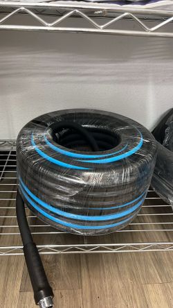 Garden Hose 100 ft x 5/8", Flexible Heavy Duty Water Hose with 360° Swivel Handle, Durable & Leak-Resistant, Lightweight