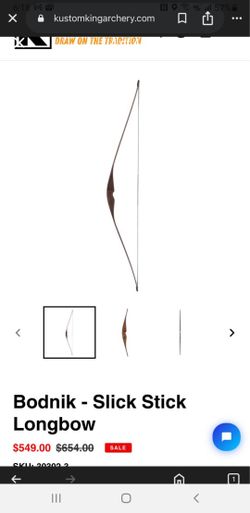 Long Slick Bow