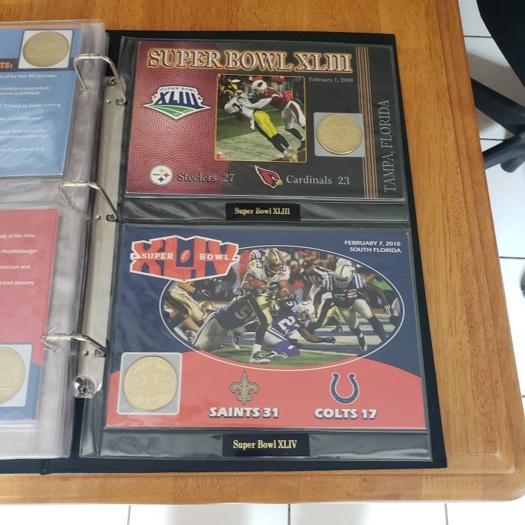 Super Bowl flip coin Collection with 11 coins already OBO