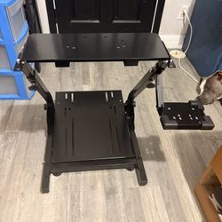 Racing steering wheel stand