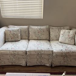 four Piece Loveseat, Sofa, High Back Chair In Ottoman