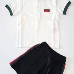 Gucci Toddler Polo Shirt and Shorts Set