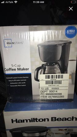 New coffee maker