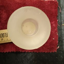 Frosted Glass Taper Candle Holder 