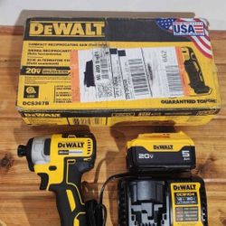 Dewalt 20V 'Max XR' compact reciprocating sawzall, 1/4" hex impact driver