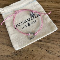 Pura Vida Heart Bracelet 