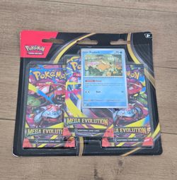 Mega Evolution Psyduck 3 Pack Blister Pokemon Trading Card Game TCG