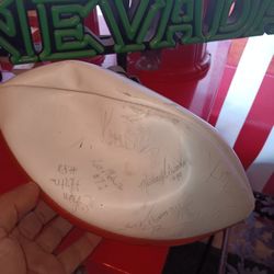 Signed Raiders football