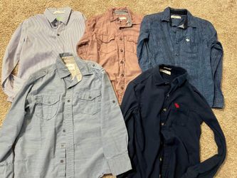 Boys size 8-10 Boys long sleeves shirt Lot Of 8