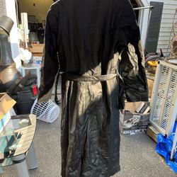 Women Long Leather Jacket 