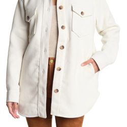 Nordstrom Rack Shirt-jacket XL Cream