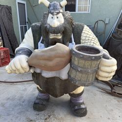 Viking Life Size Statue 61 High X 52 L X 33 W