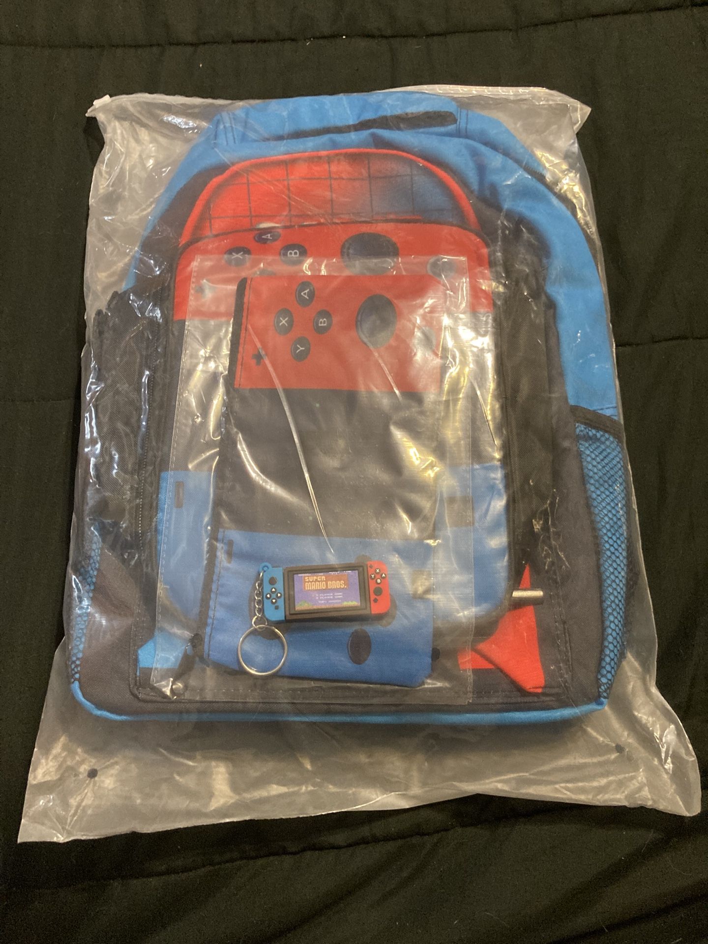 Blue and Red Gaming Backpack Set