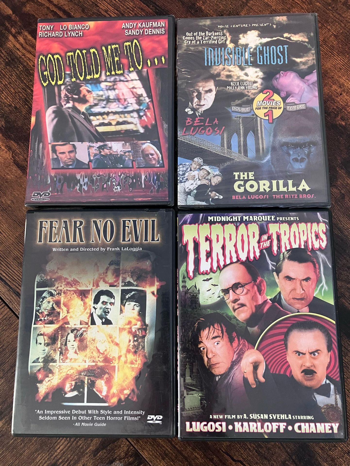 Horror/Monster Movie DVDs And One Blu Ray