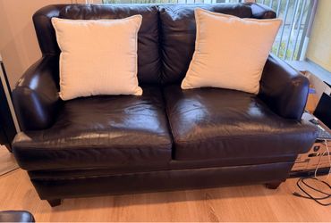 Leather couch