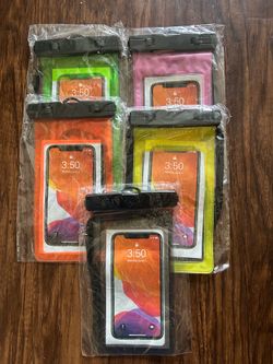 Waterproof phone cases 5 brand new
