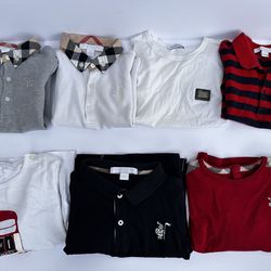 Burberry Check Boys polo, t shirts, and button downs size 2