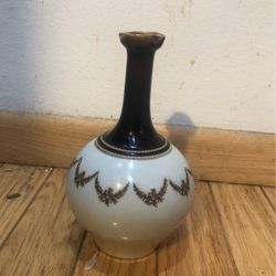 Antique P. Garnier Bottle Pottery Decanter 