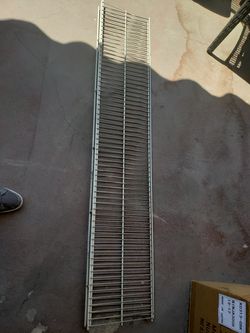 Wire shelves