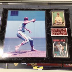 1994 Steve Carlton Philadelphia Phillies Framed Photo Plaque w/Card 💵  💳  💵  Cash and Card Accepted