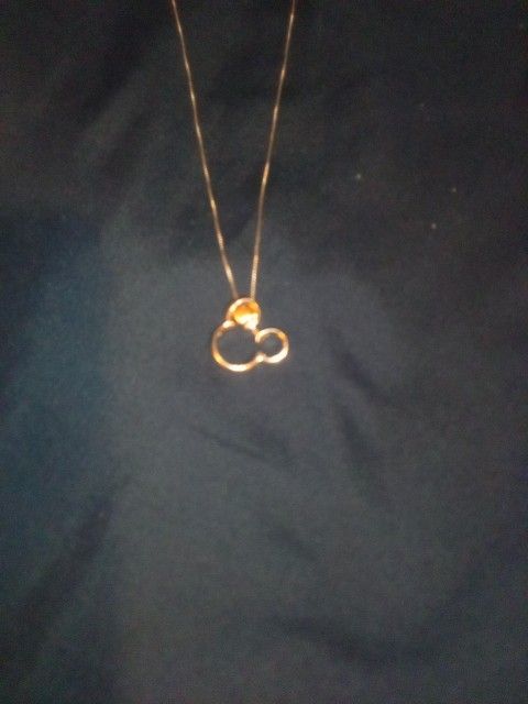 Disney 925 Neckless & 10 K Pendant