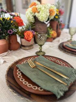 Classic Mexican dinner plates