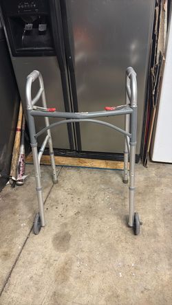 Folding Walker with Front Wheels