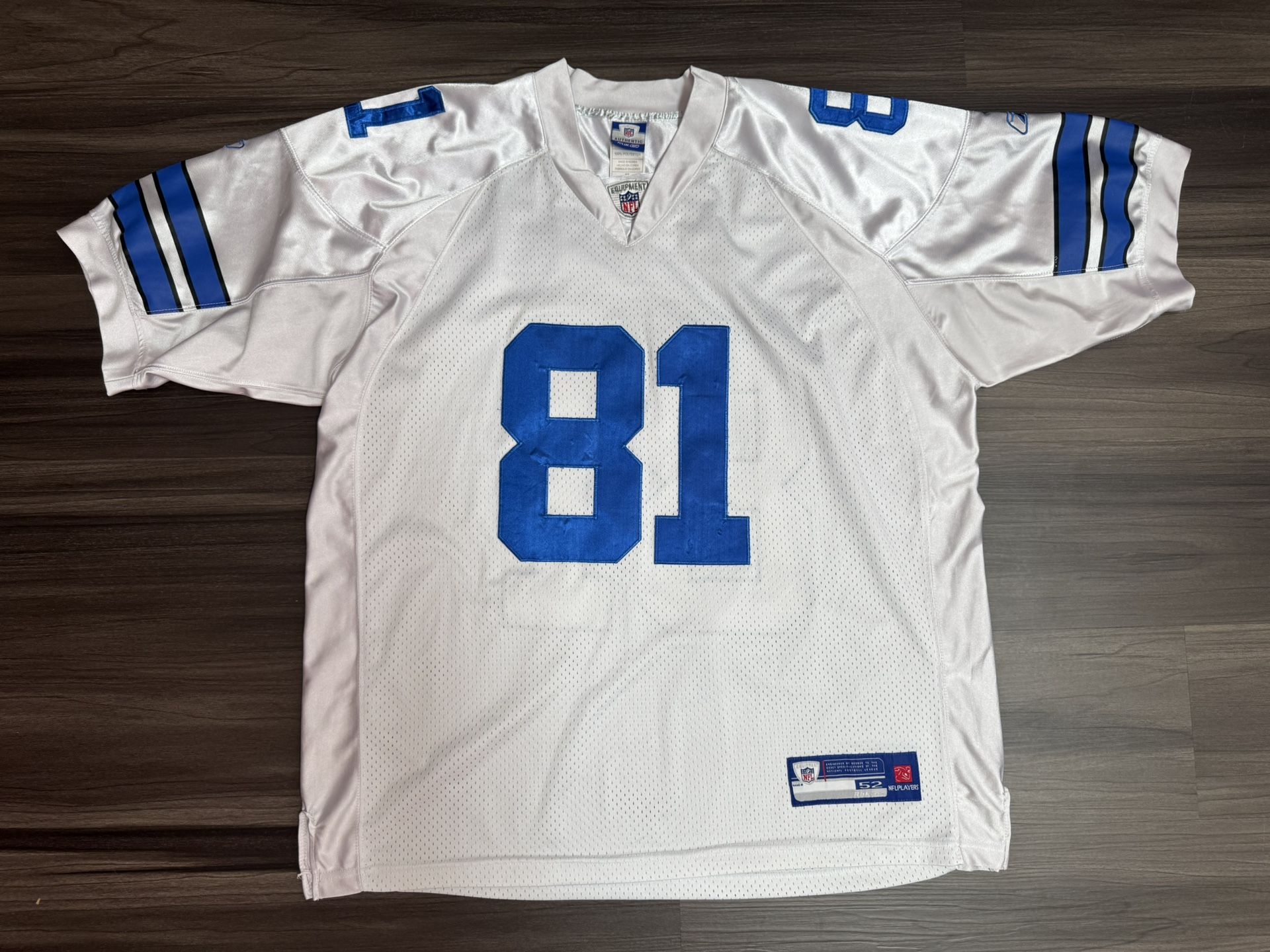 Reebok Terrell Owens #81 Dallas Cowboys NFL Equipment Stitched Alternate Away Jersey Size 2XL