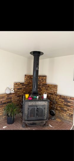 Wood fireplace