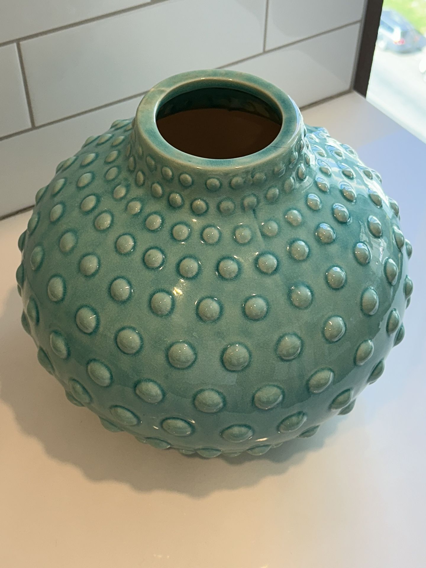 Turquoise Ceramic Glaze Pot