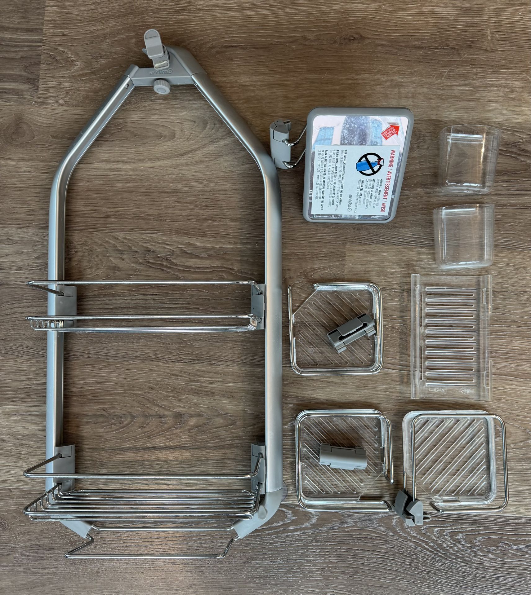 Artika Hanging Shower Caddy - Dual Mounting Options - CLEAN