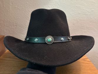 black cowboy hat