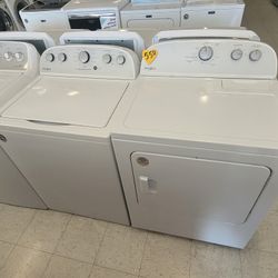 Topload Washer And Electric Dryer Set Used In Good Condition With 90days Warranty  From $550 Up To $699