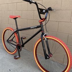 Sgvbicycles Pro OG Fire 26" BMX Cruiser in Black Red/ Black-Blue 