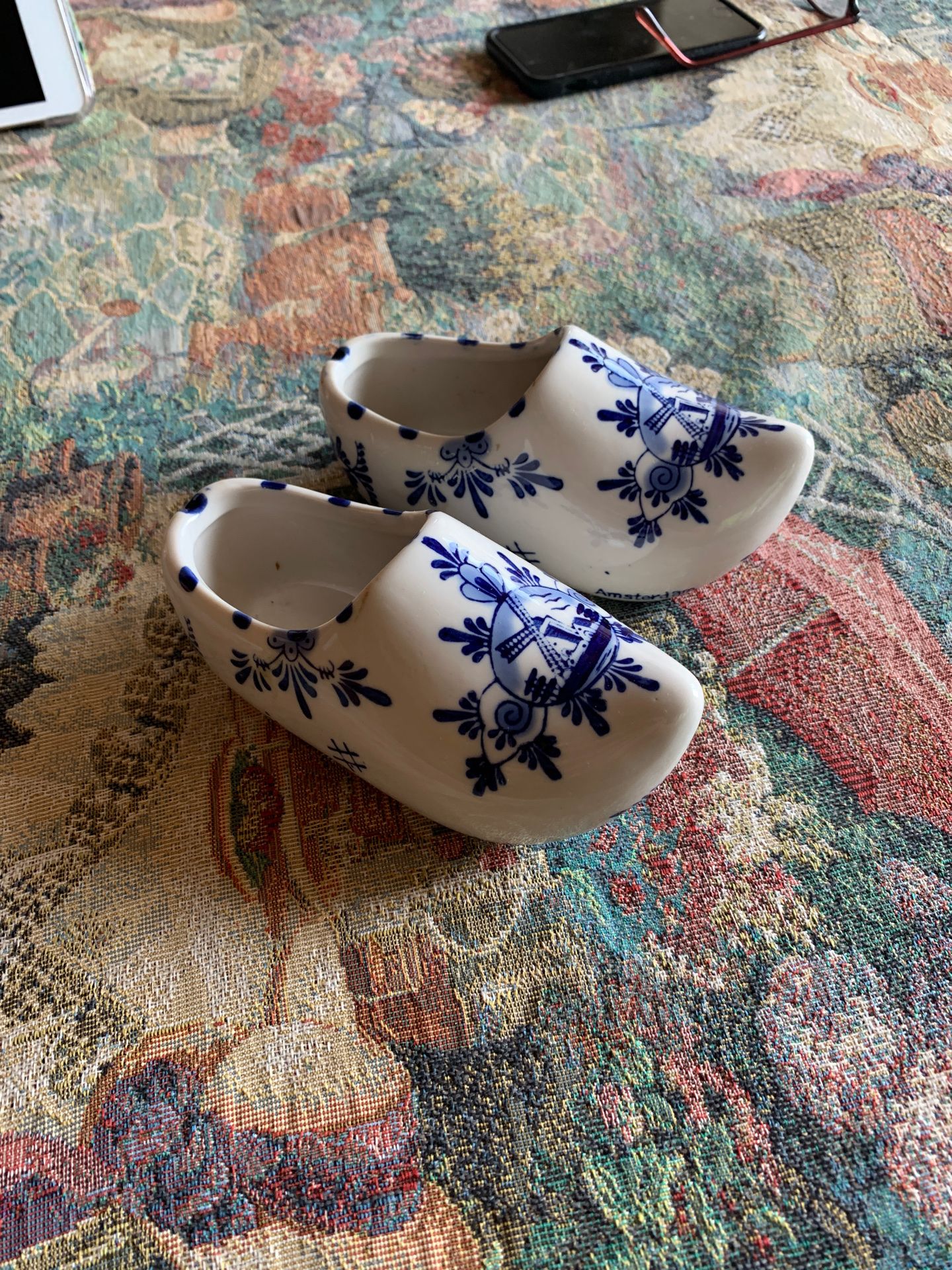 Authentic Dutch blue white shoes for flowers, weights, etc.