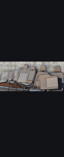 Tan Cloth Car Seat Set