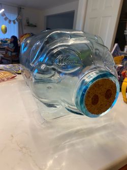 Large glass pig