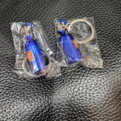 2 Pack NOS Keychain (Compartment Inside) 